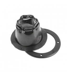 Läbiviik must 100 mm reg.