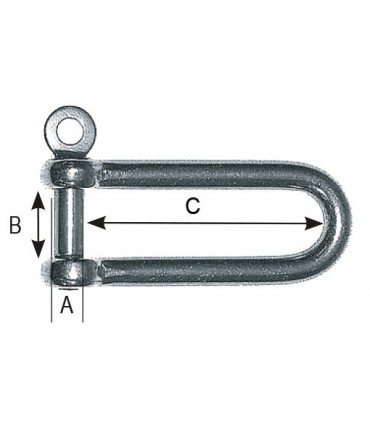 Seekel roostevaba 730"D" M4 1/8