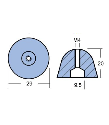Volvo Penta anood 41100098