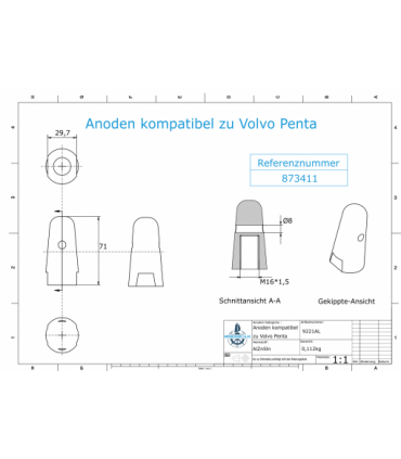 Anood / Volvo Penta 873411
