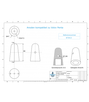 Anood / Volvo Penta 873413